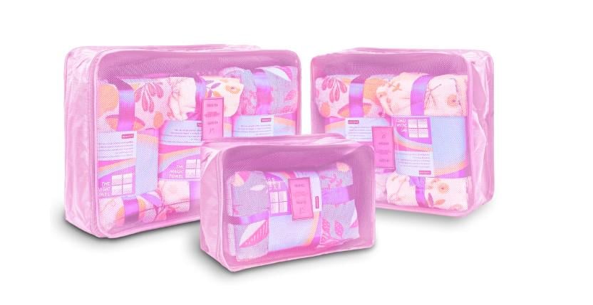 Органайзер дорожный набор 6 пр. 40x30x10 см Pink (LU000718)