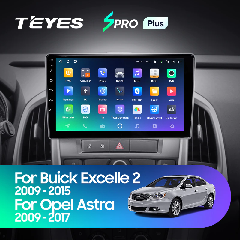 Автомагнитола штатная Teyes SPRO Plus для Astra J 2009-2017 Buick Excelle 2 2009-2015 Android SPRO PLUS 4/64G Wi-Fi/4G - фото 3