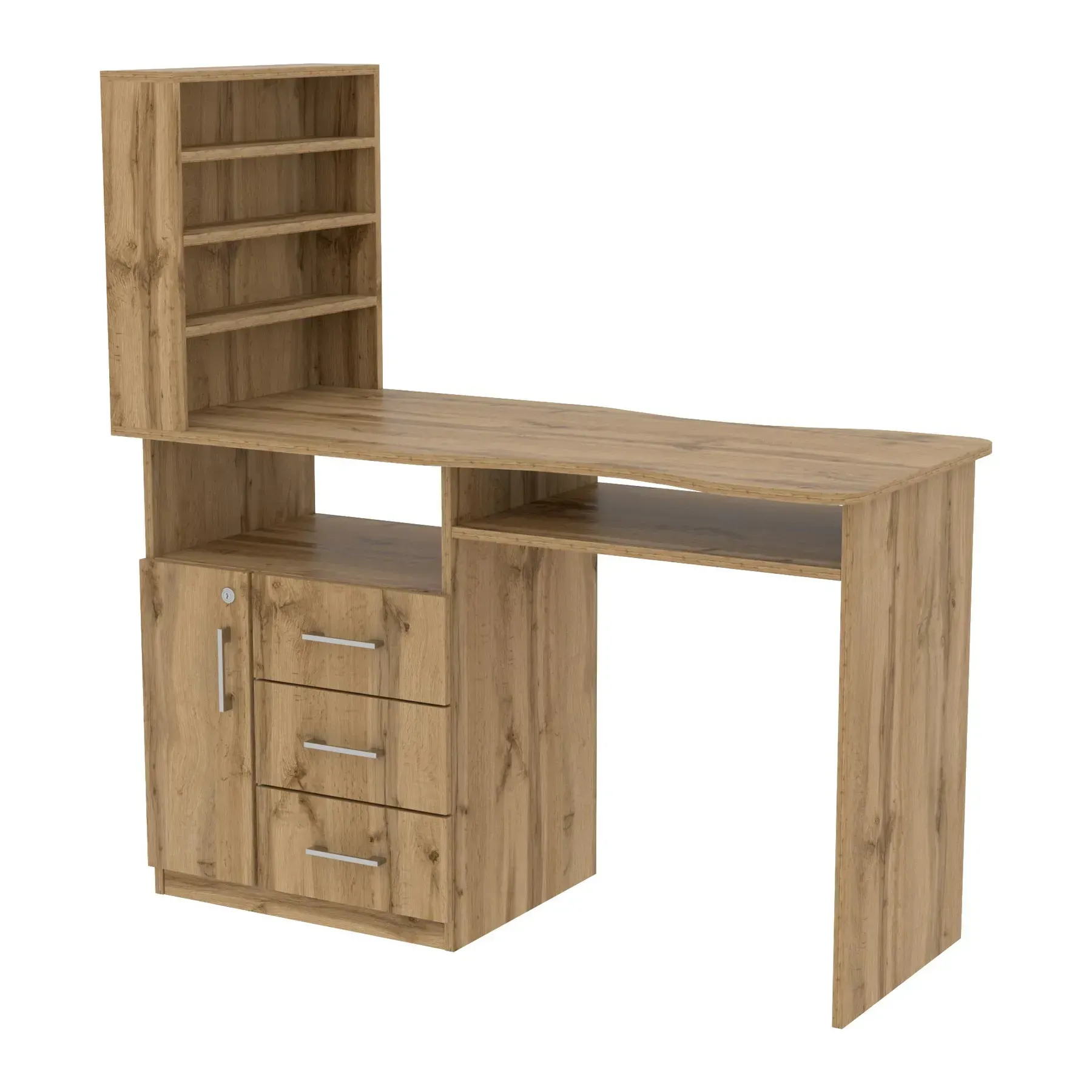 Стіл манікюрний Kontinent СМ-1 лівий 1230х550х1264 мм Дуб Аппалачі (29060022) - фото 1 Стіл манікюрний Kontinent СМ-1 лівий 1230х550х1264 мм Дуб Аппалачі (29060022) - фото 1