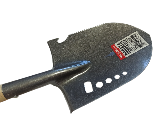 Лопата саперна WoffMann з дерев'яним держаком (2355799945) - фото 4