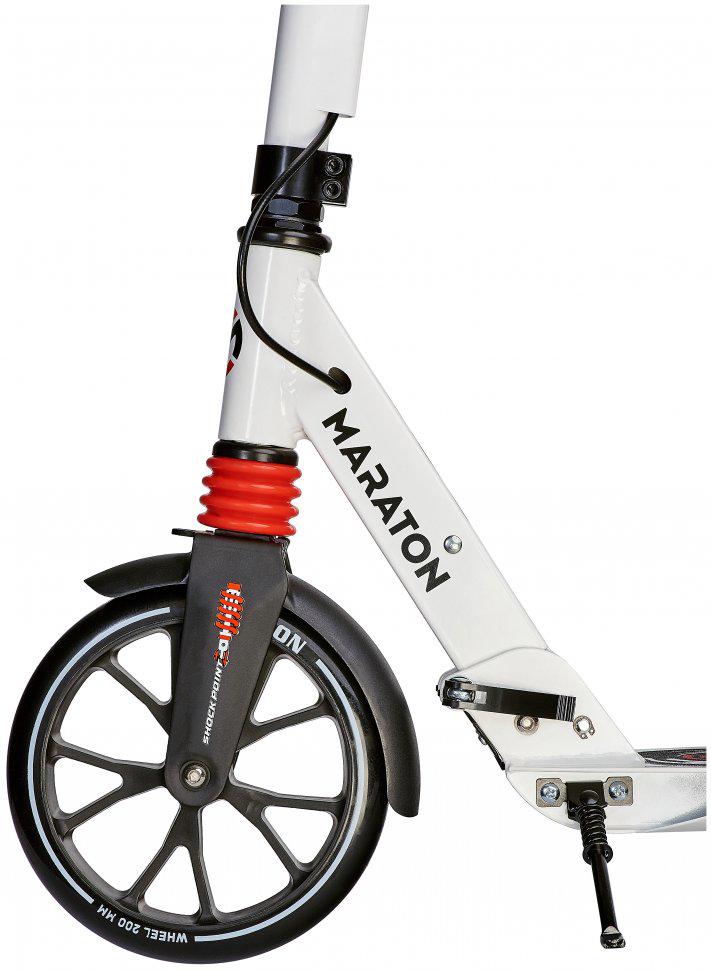 Самокат двухколесный складной Marathon Decider Белый - фото 5 Самокат двухколесный складной Marathon Decider Белый - фото 5