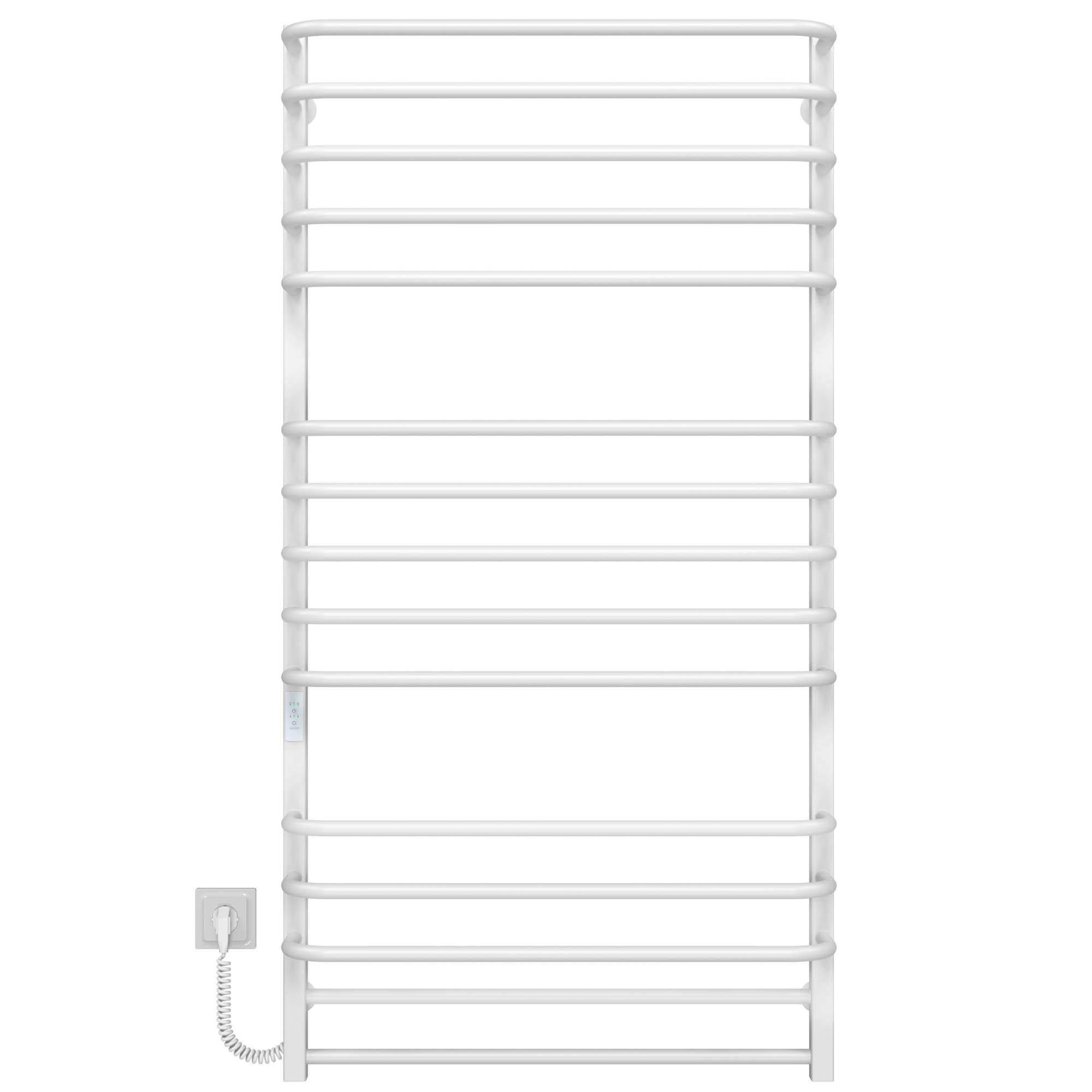 Полотенцесушитель электрический Deffi Lux П15 WD04 нержавеющая сталь 700х1400 мм Белый (A.LU.140.70.15.EWL4)