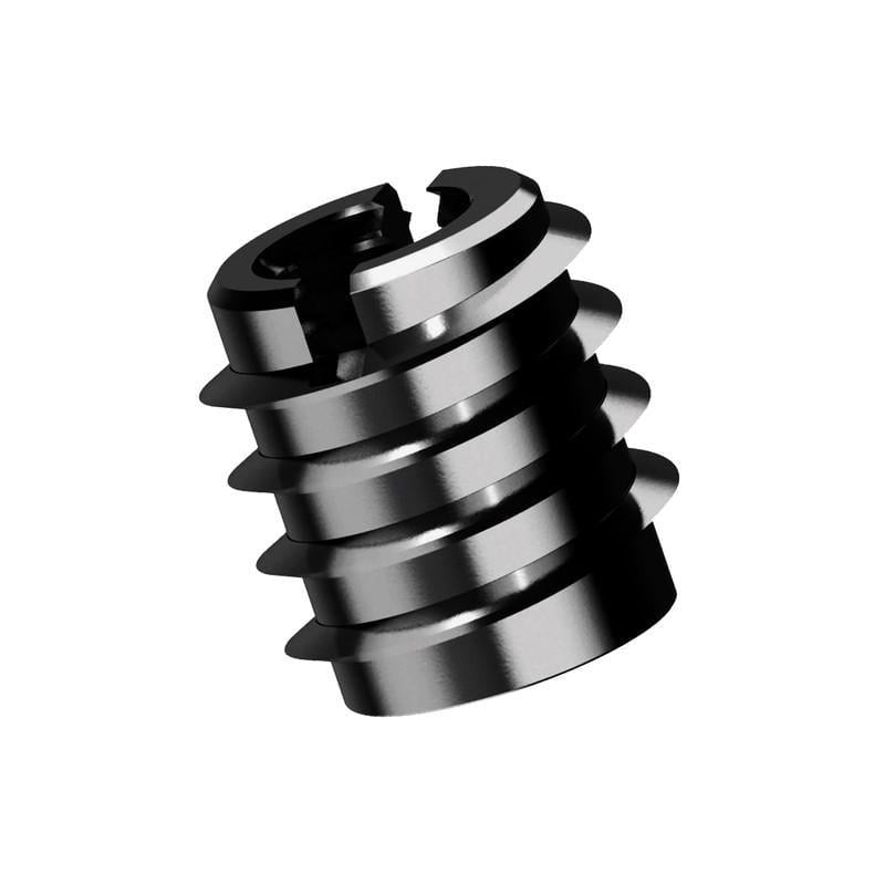 Гайка врізна меблева Metalvis М5 10х12,сталь крок 0,8 під біту SL8 без покриття 50 шт. (3ME2000003ME501200)