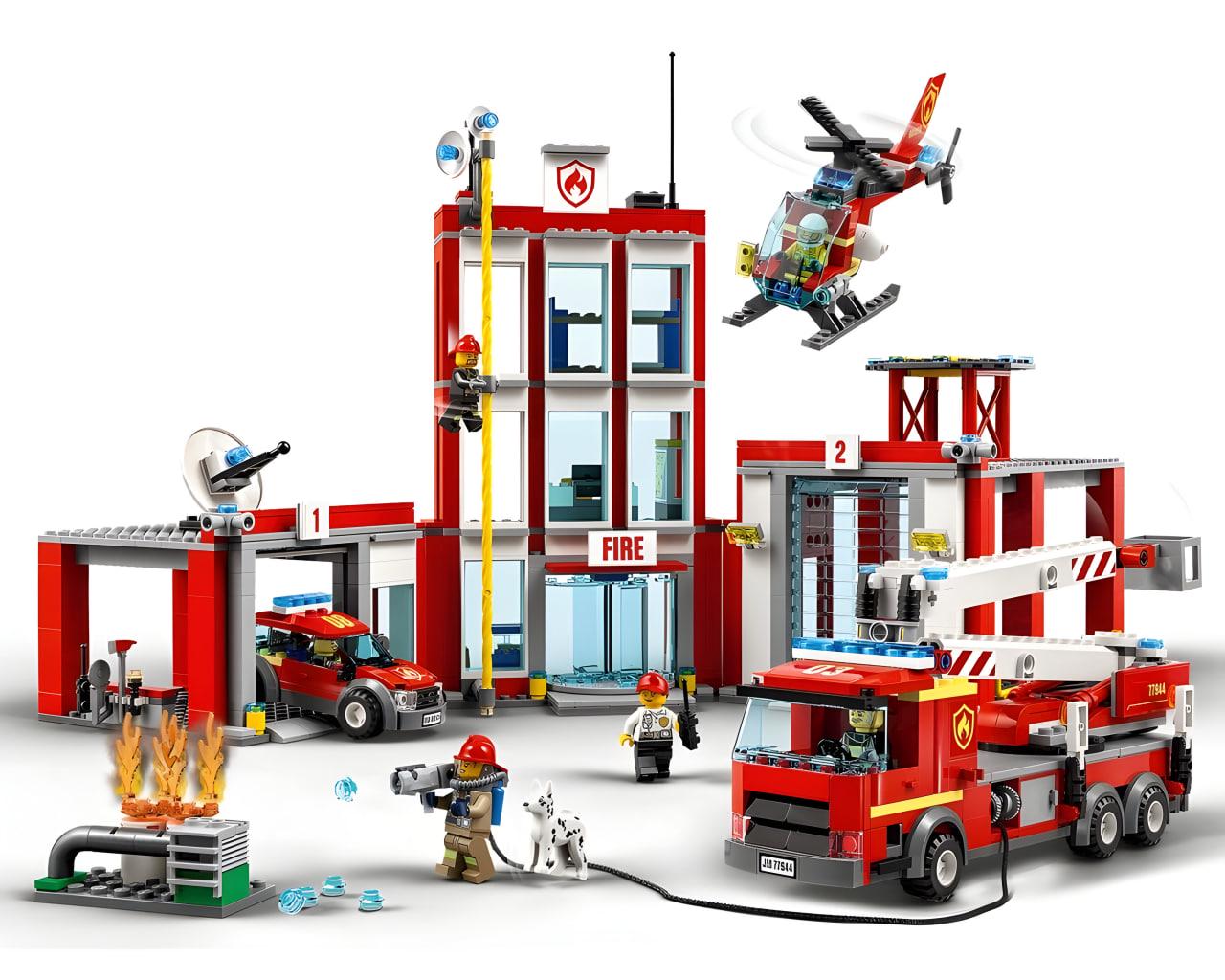 Конструктор City Пожежна станція 908 деталей (2E10604) - фото 2 Конструктор City Пожежна станція 908 деталей (2E10604) - фото 2