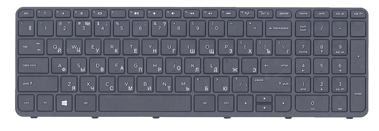 Клавиатура для ноутбука HP 255 G3 матовая (719853-251)