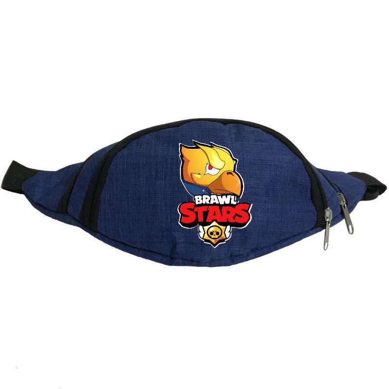 Поясная сумка-бананка Cappuchino toys Бравл Старс Ворон золотой BS-Crow Синий (1453925232) Поясная сумка-бананка Cappuchino toys Бравл Старс Ворон золотой BS-Crow Синий (1453925232)