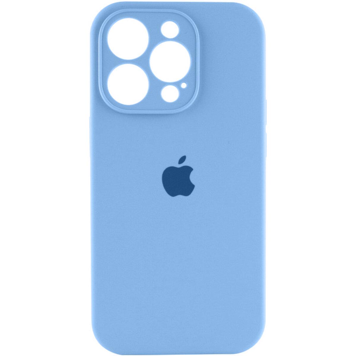 Противоударный чехол для Apple iPhone 13 Pro Max Silicone Full Case AA Camera Protect / Cornflower