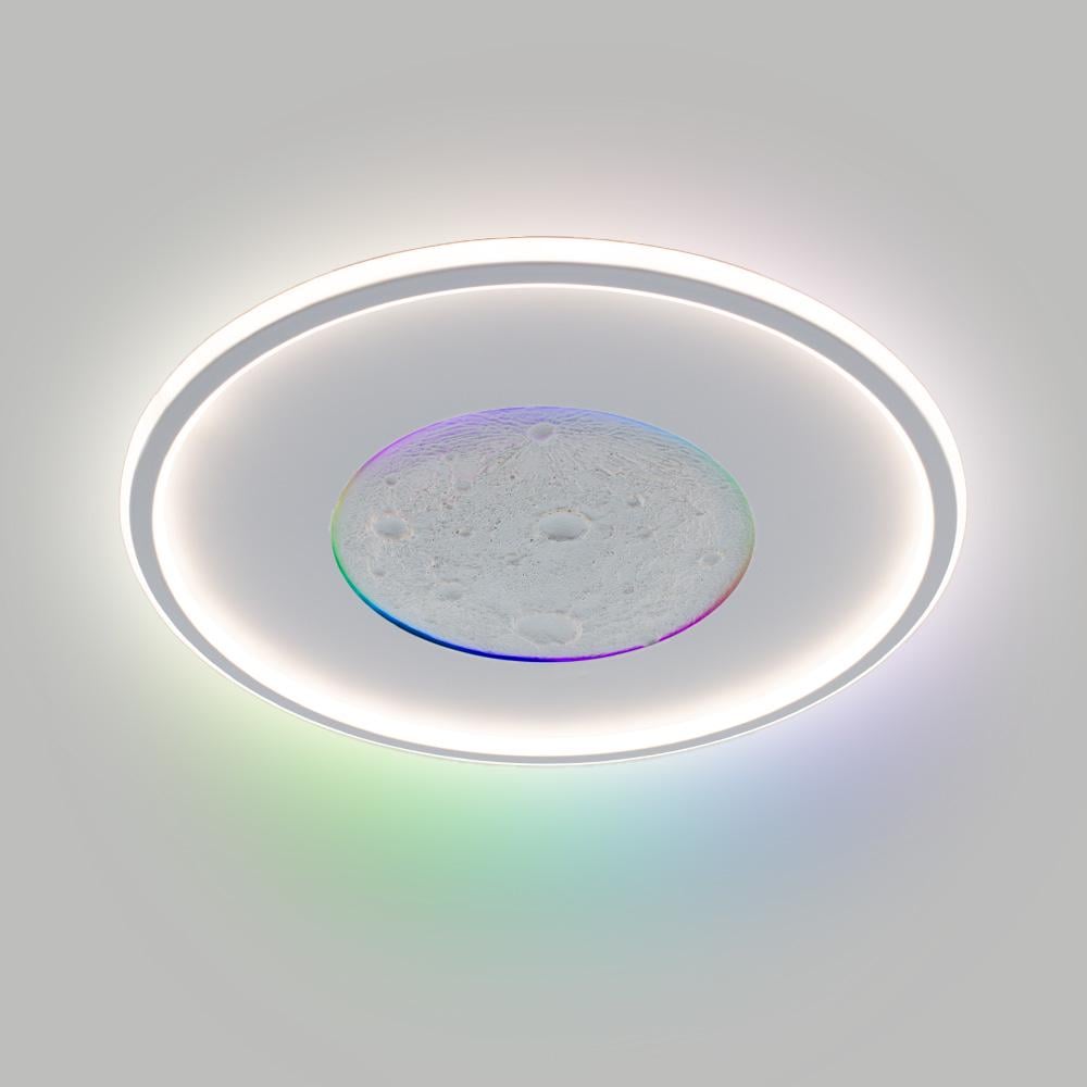Люстра світлодіодна ESLLSE LUNA RGB 70 Вт 510x55 мм Білий (10504)