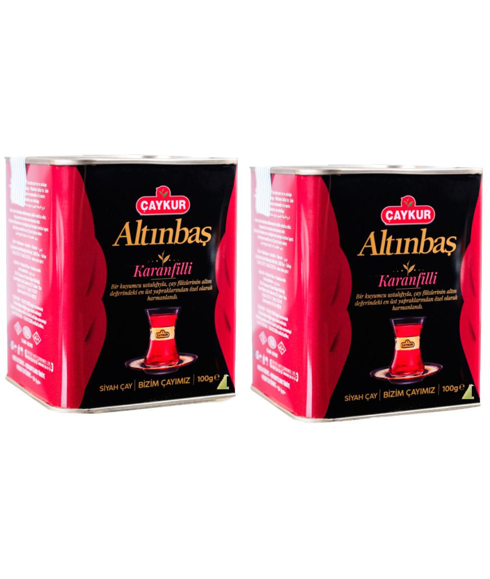 Чорний чай CAYKUR Altınbaş Karanfilli гвоздика 100 г 2 шт.