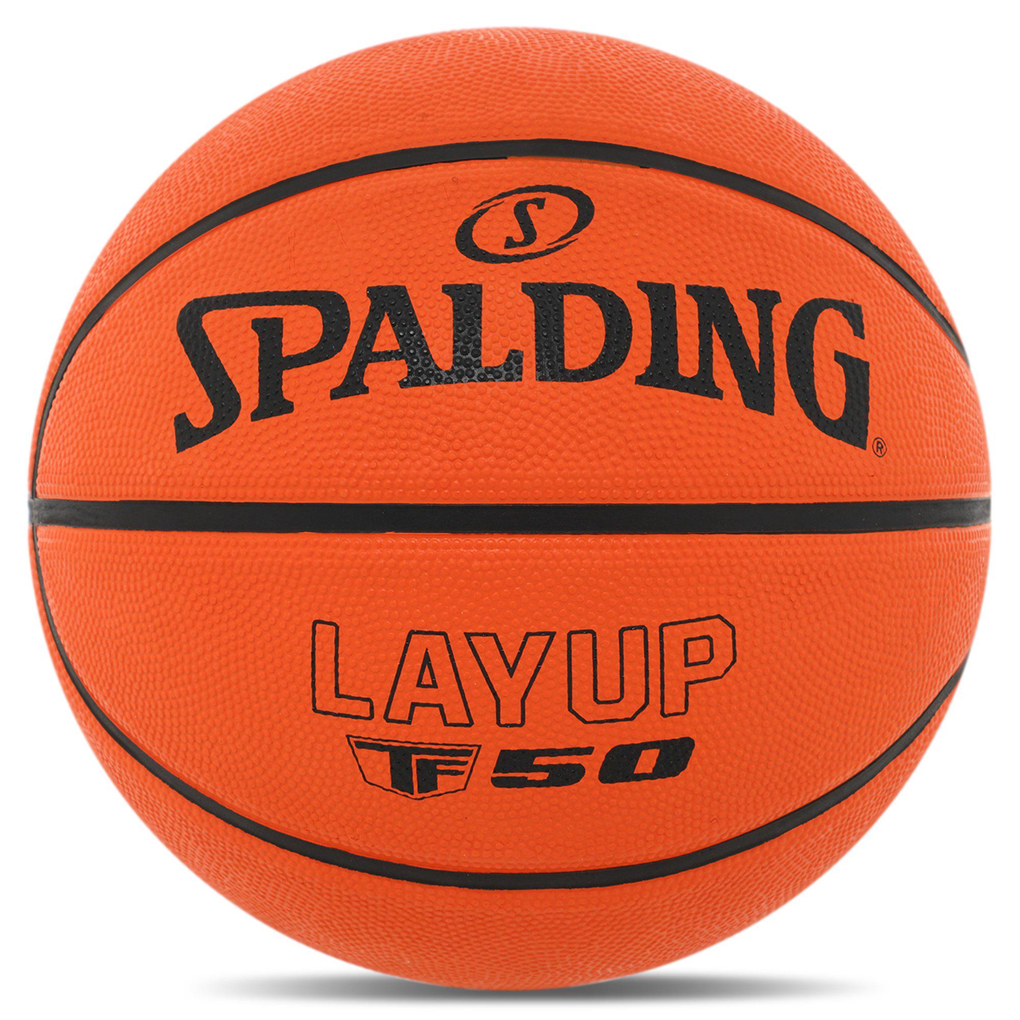 Баскетбольний м’яч гумовий №7 SPALDING LAYUP TF-50 Помаранчевий (32311770)