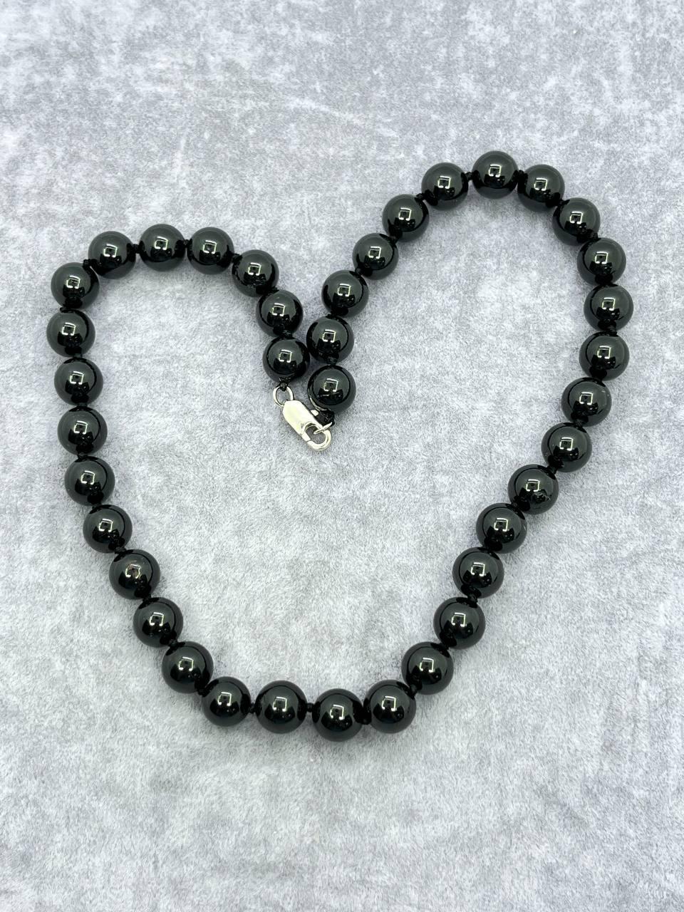 Бусы Шерл 40 см Черный (10178)