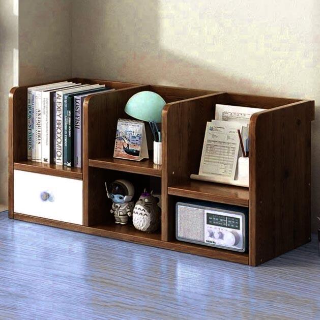 Полка-надстройка настольная из дерева Сеналь терракот-зефир (АКД-01053220)