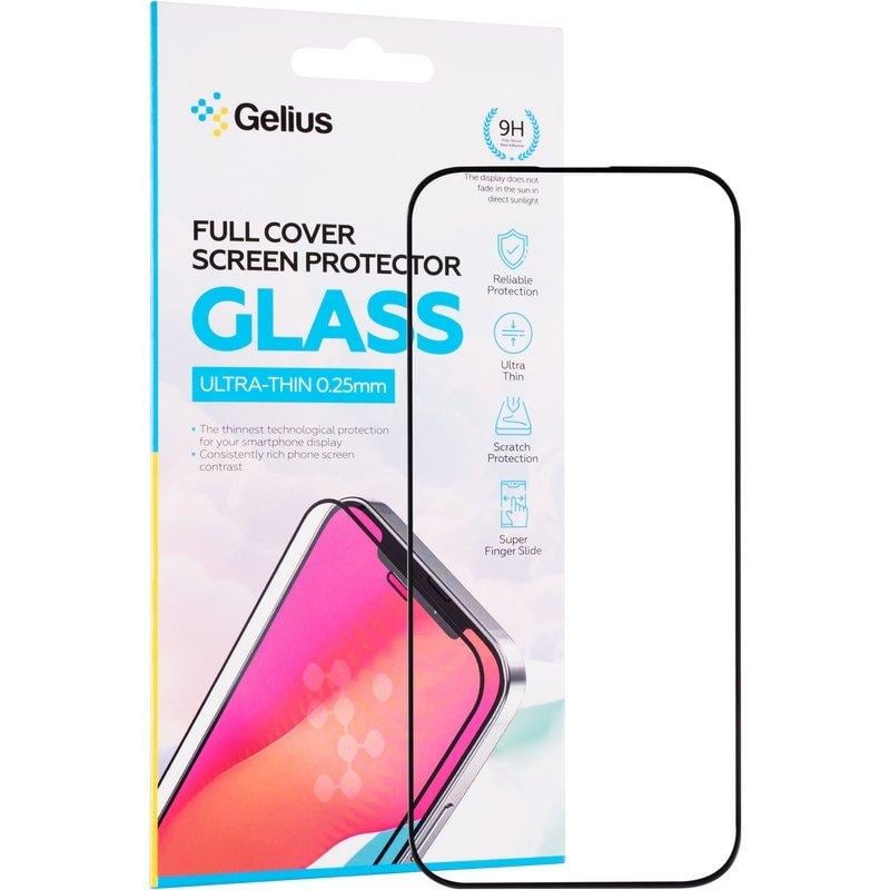 Захисне скло Gelius Full Cover Ultra-Thin 0,25 мм для iPhone 17/16 Pro 1 шт. Захисне скло Gelius Full Cover Ultra-Thin 0,25 мм для iPhone 17/16 Pro 1 шт.