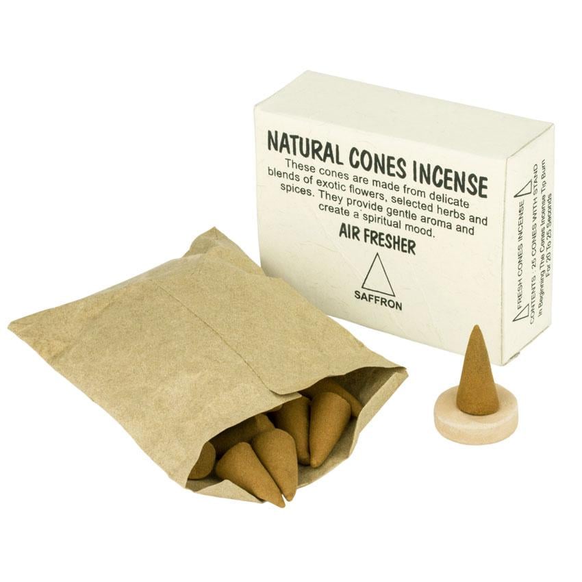 Благовония Непальские конусные Шафран 25 конусов с подставкой 9,3х7х3,3 см (27866)