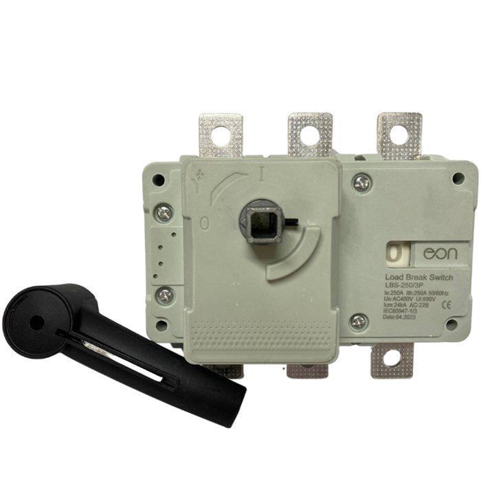 Вимикач навантаження EON ELECTRIC 3х400А AC22В/415В I-0 з прямою ручкою (LBS-400A/3P)