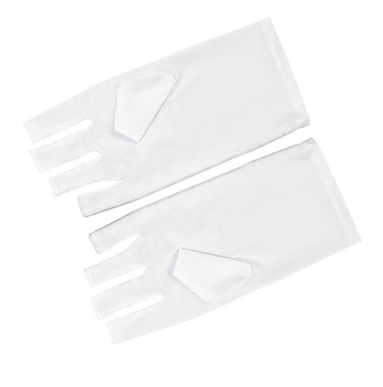 Защитные перчатки от ультрафиолетового излучения для маникюра 22х10 см Белый (R9308)