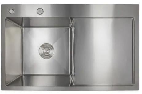 Мойка для кухни интегрированная Lidz Handmade H7849R крыло справа 3,0/1,0 мм Brushed Steel (LDH7849BRUR45591)