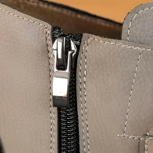 Ботинки женские демисезонные C00205-5 из искусственной кожи р. 38 23,1-23,5 см в Черный/Серый - фото 2 Ботинки женские демисезонные C00205-5 из искусственной кожи р. 38 23,1-23,5 см в Черный/Серый - фото 2