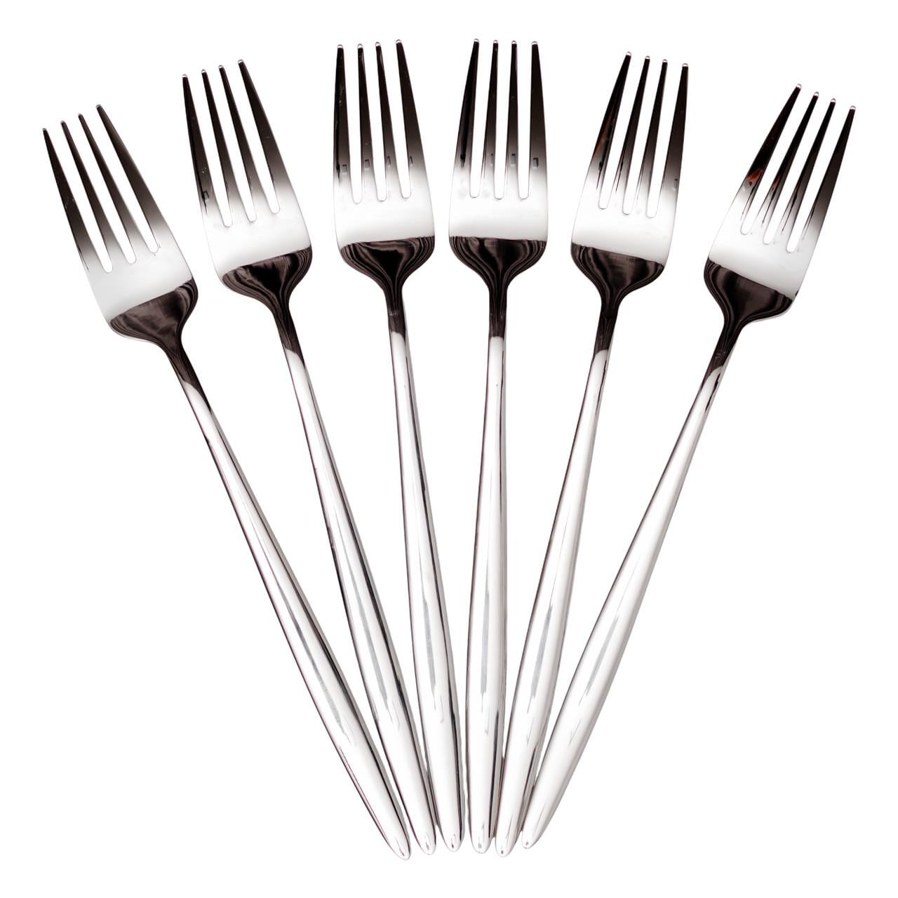 Набор столовых вилок 6 шт. 21 см Серебро (HP-8-28)