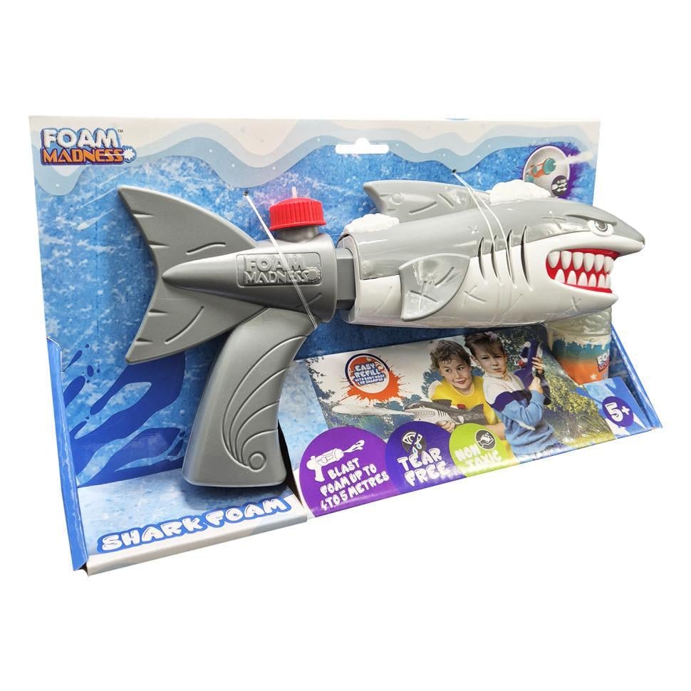 Пистолет водяной Shark Foam стреляет пеной дальность 4-5 м Серый (IW-181-W-198)