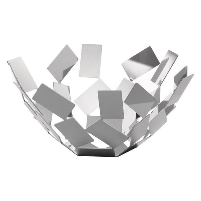 Ваза для фруктів Alessi Scirocco 27,3х13х27,3 см Металік (2522559)