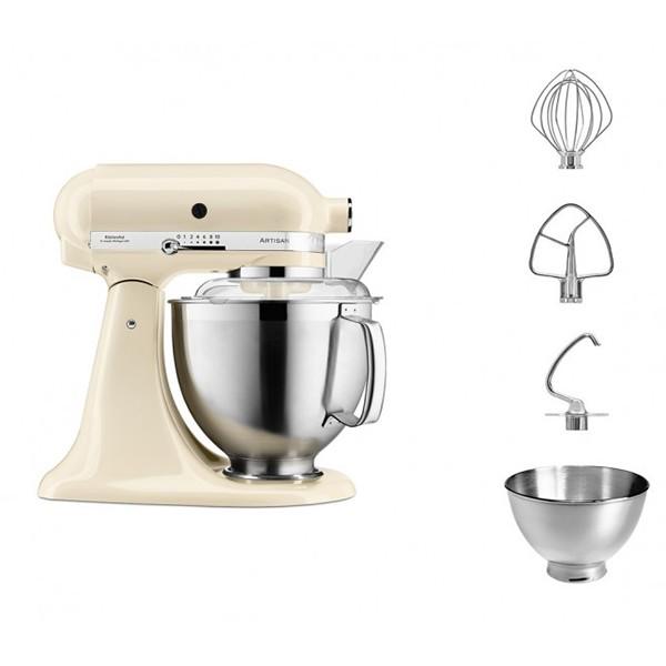 Міксер планетарний KitchenAid Artisan 4,8 л Кремовий (5KSM185PSEAC) - фото 2