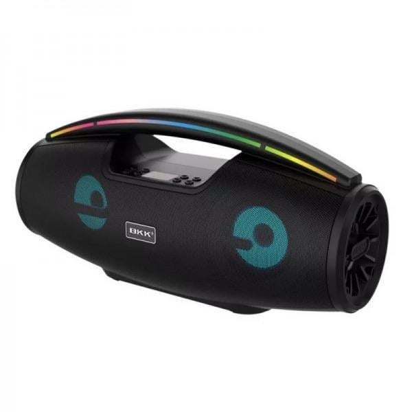 Портативная Bluetooth колонка B100 8213 с LED-подсветкой Черный (B100)