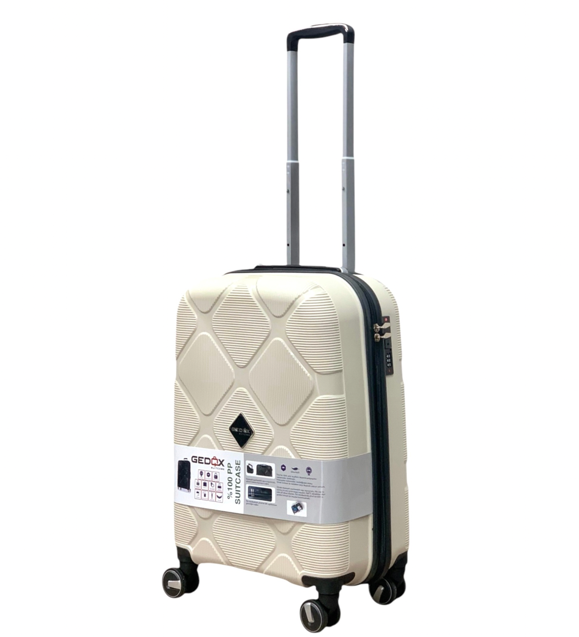 Чемодан Gedox PP005-S полипропилен на 4-х двойных колесах маленький S 50 л - фото 1 Чемодан Gedox PP005-S полипропилен на 4-х двойных колесах маленький S 50 л - фото 1