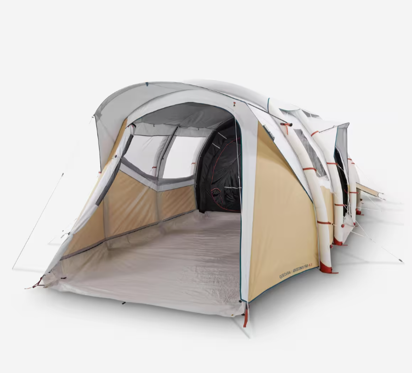 Палатка с тамбуром Quechua Air Seconds 6.3 F&B 6 Person Шестиместный трехкомнатный надувной (2565348472)