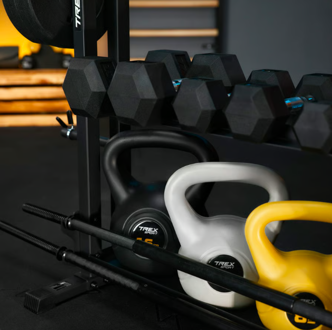 Стійка 3-рівнева TREX Sport TX-075DR для гантелей/грифів/гирь (5093) - фото 10