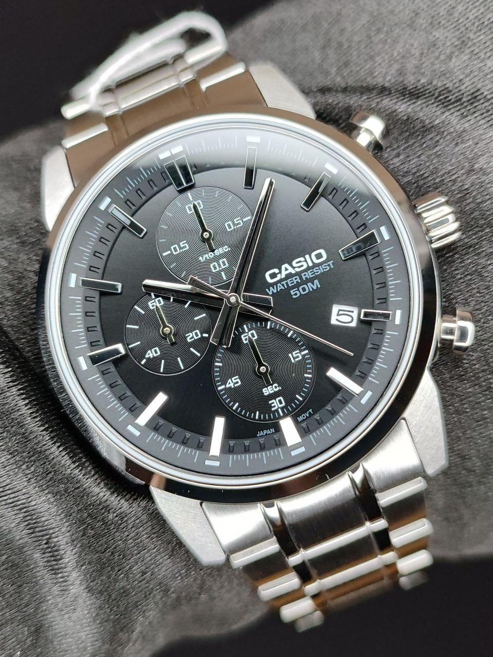 Наручные часы мужские Casio MTP-E510D-1A1 Timeless Collection Черный (2673570068)