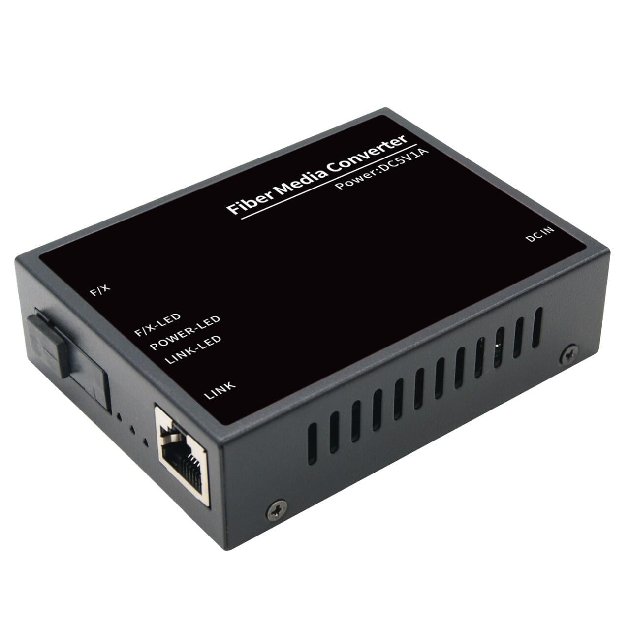 Медіаконвертер GreenVision GV-1001G-F/X-20KM B 1000Mbps SC одноволоконний Black (33088328) Медіаконвертер GreenVision GV-1001G-F/X-20KM B 1000Mbps SC одноволоконний Black (33088328)