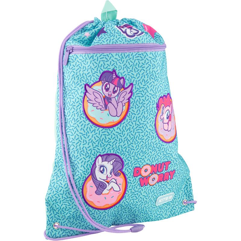 Сумка для обуви KITE My Little Pony с карманом 46x33 см Бирюзовый (LP20-601M-1)