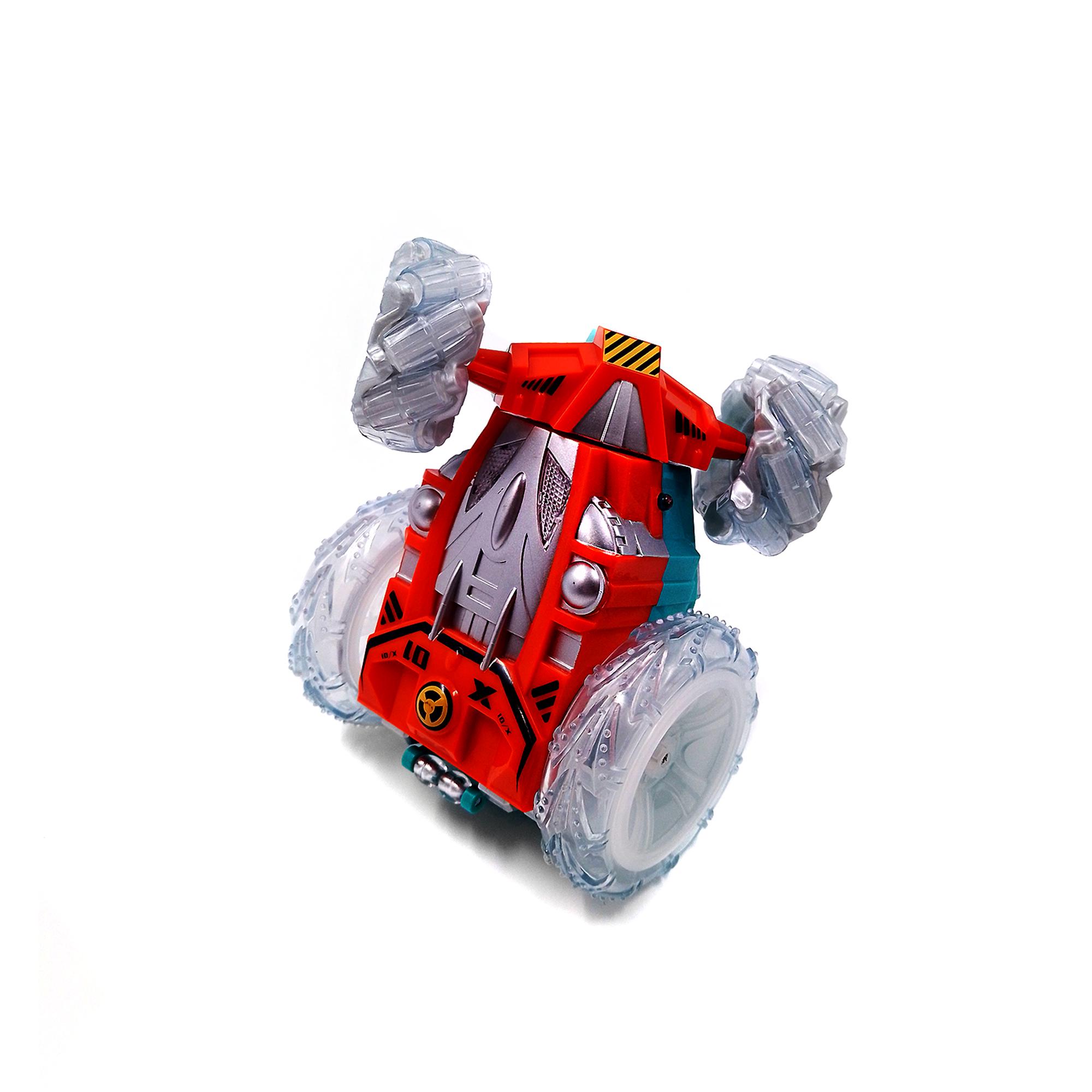 Машинка перевертыш Jia Yue Toys Багги трюковая 17 см вездеход на радиоуправлении с подсветкой Оранжевый (113242o) - фото 7