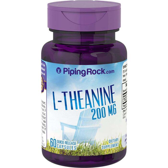 Теанін Piping Rock L-Theanine 200 мг 60 Caps