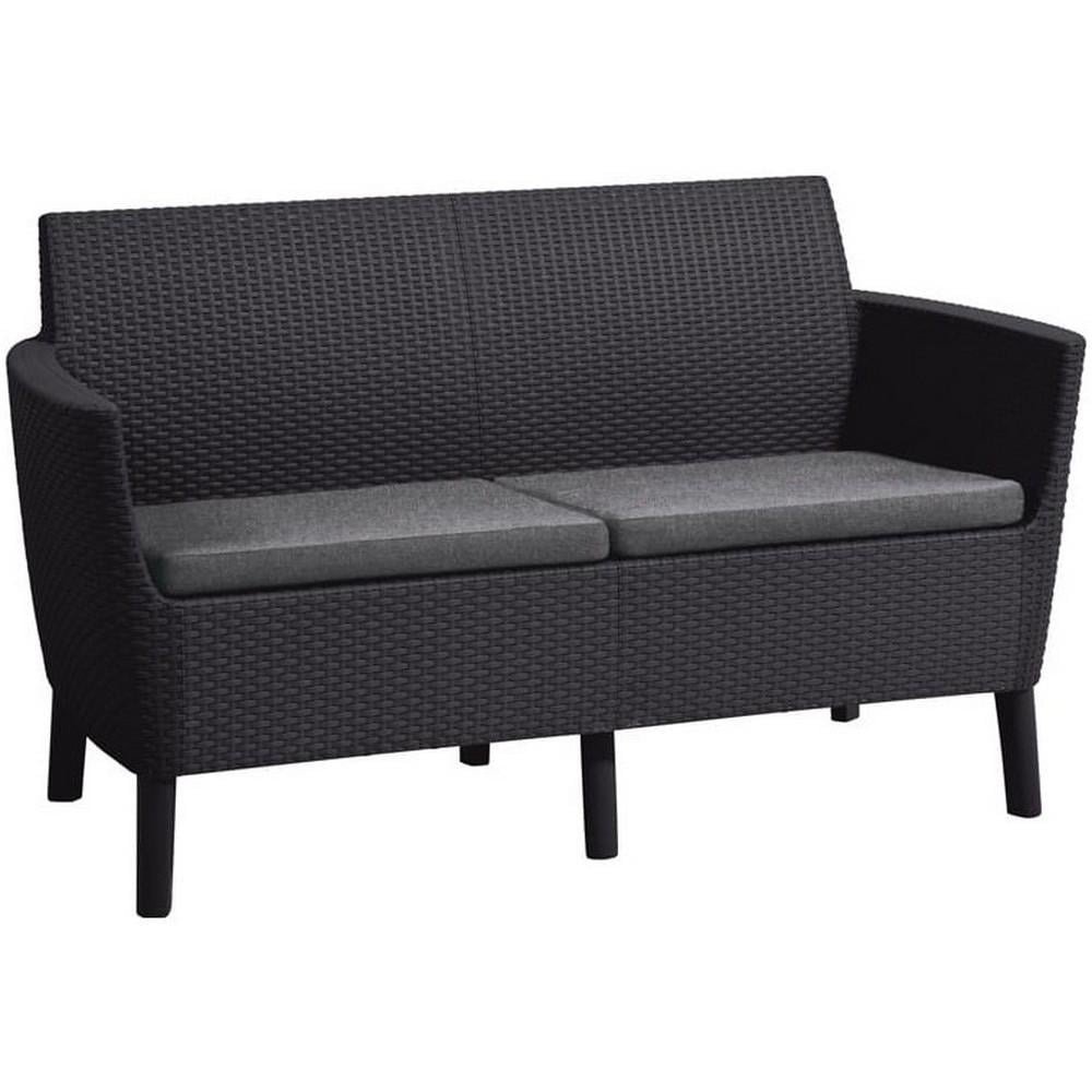 Диван садовий Keter Salemo 2 seater sofa Графітовий (244099)