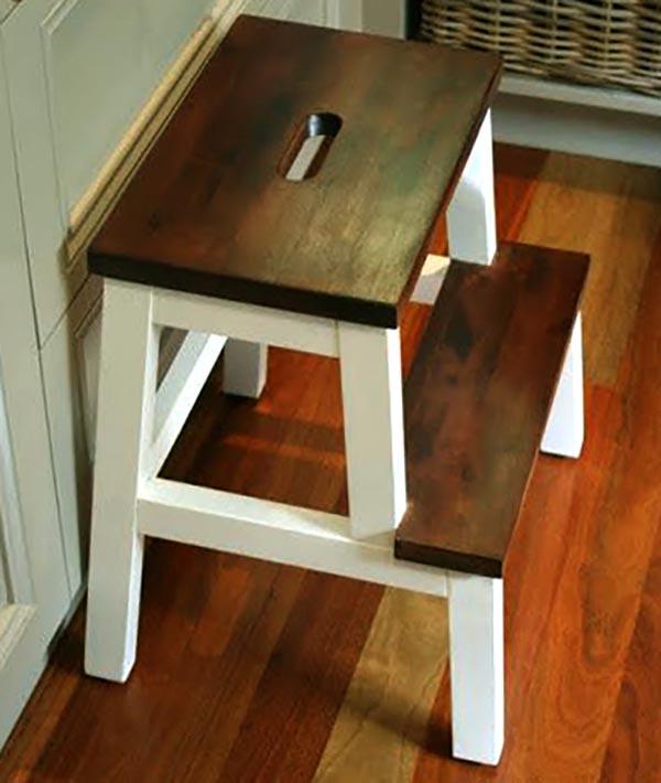 Скамейка-ступенька из дерева Криндар Зефир/Капучино (ССТ-00842009)