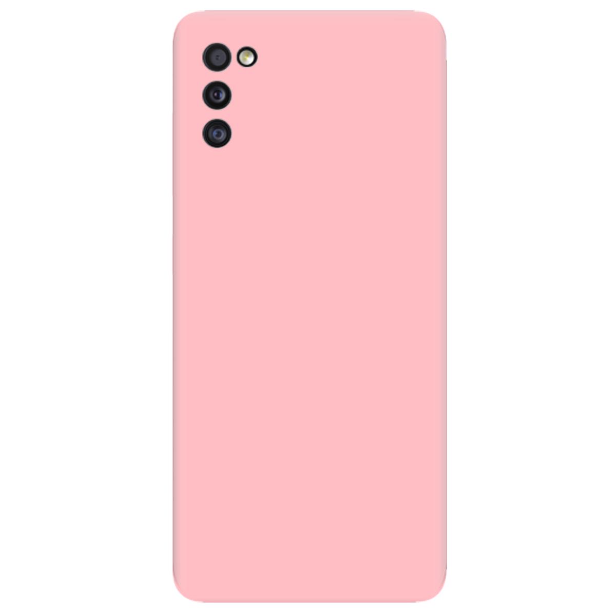 Силиконовый чехол Zorrov для Samsung Galaxy A41 - Нежно-розовый матовый soft touch (14120070210089118)