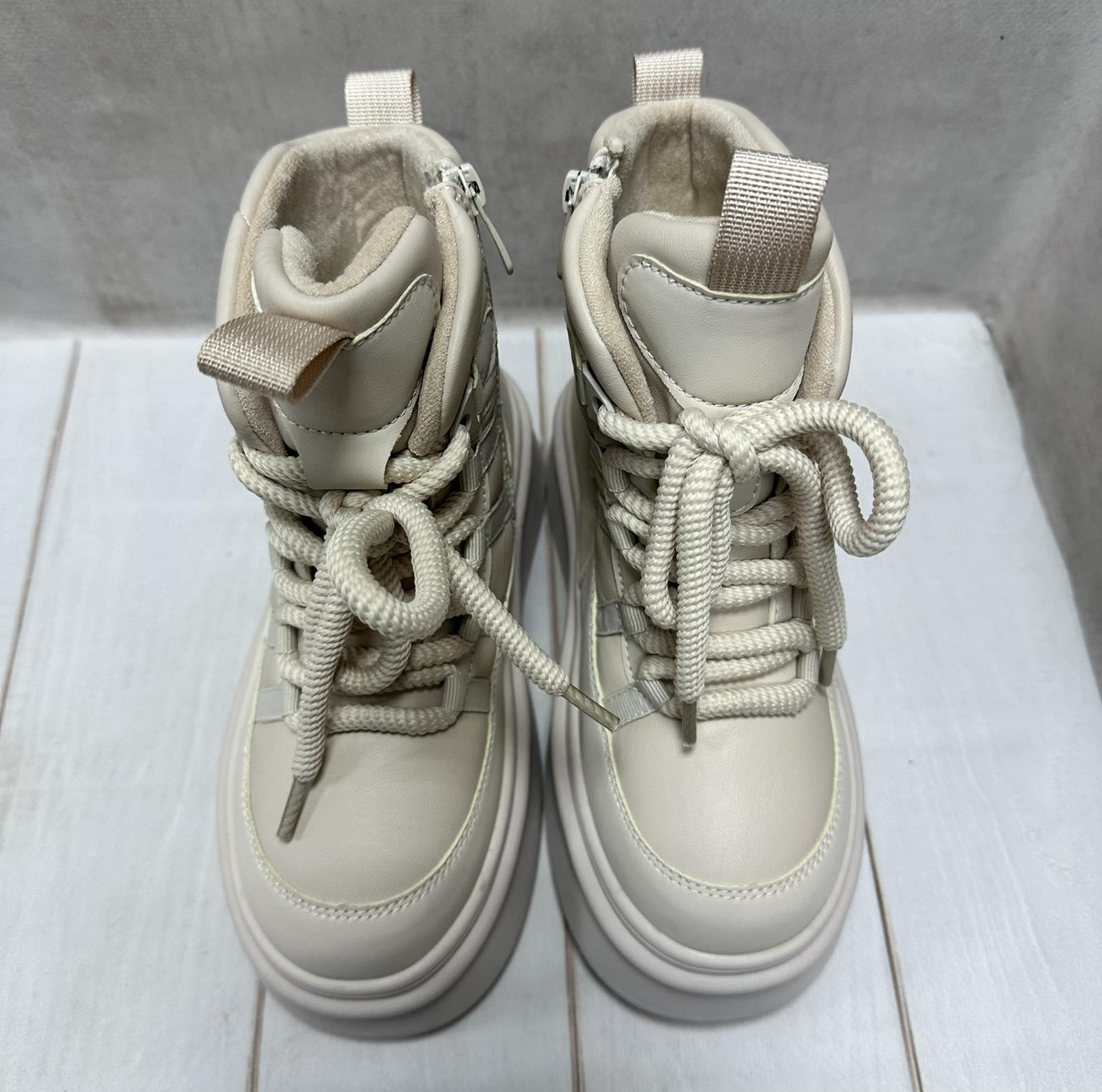 Черевики дитячі зимові на овчині paliament р.36 23,5 см Бежевий - фото 4