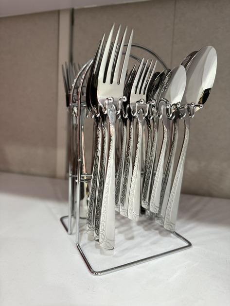 Набор приборов столовых Top Kitchen A на подставке нержавеющая сталь 24 пр. (A-24) - фото 6