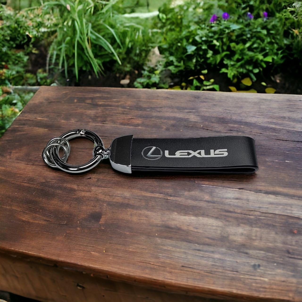 Брелок автомобильный с карабином Lexus экокожа/металл (2022007243)