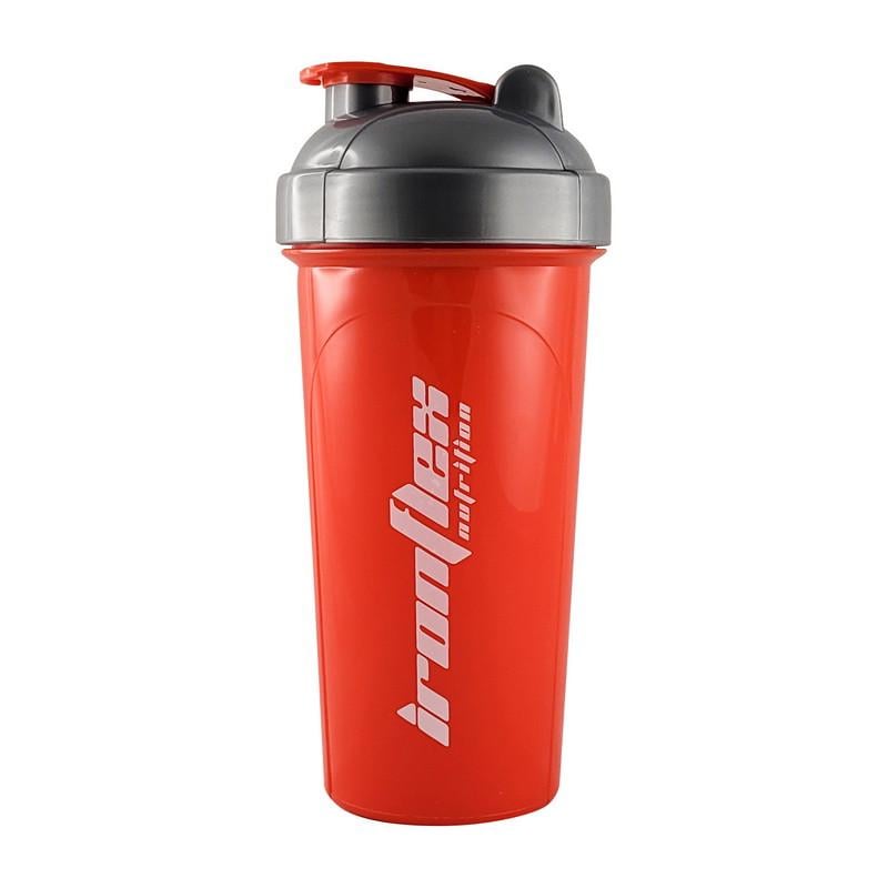 Шейкер IronFlex Shaker 700 мл Красный/Серый (21511-01) Шейкер IronFlex Shaker 700 мл Красный/Серый (21511-01)