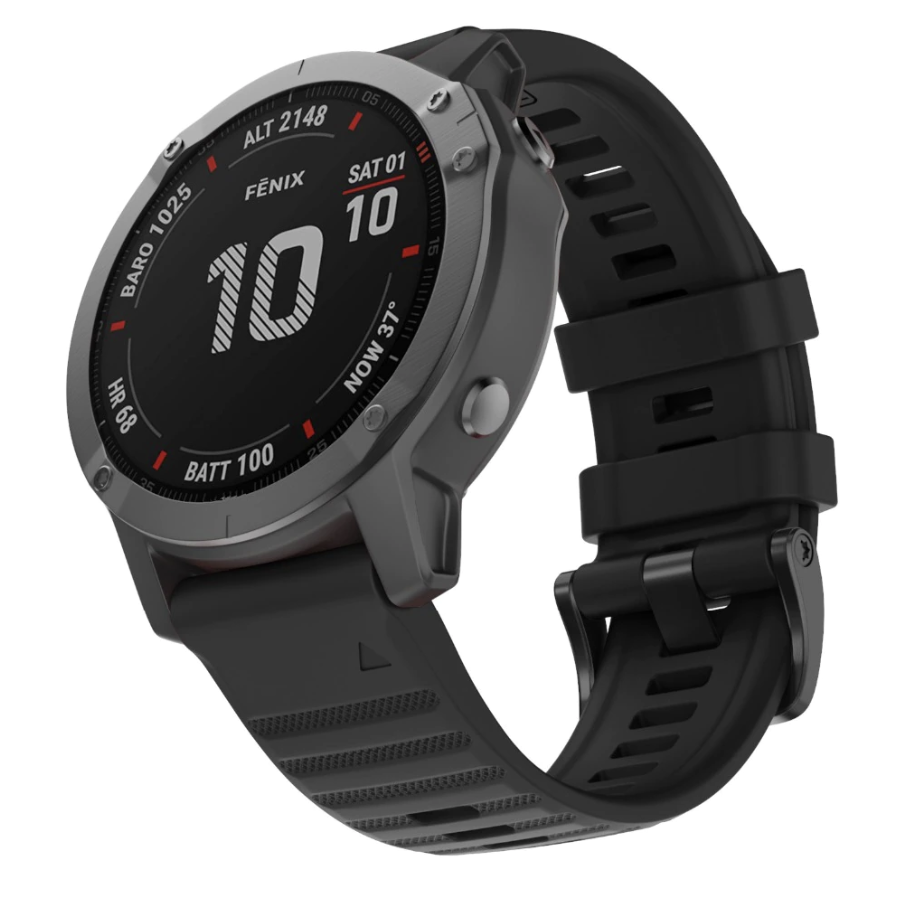 Ремешок с отвертками для Garmin Fenix 7/6/Pro Solar/5 Plus Sapphire/Forerunner 945/935 Quick Fit 22 мм Black (0300-8) - фото 4