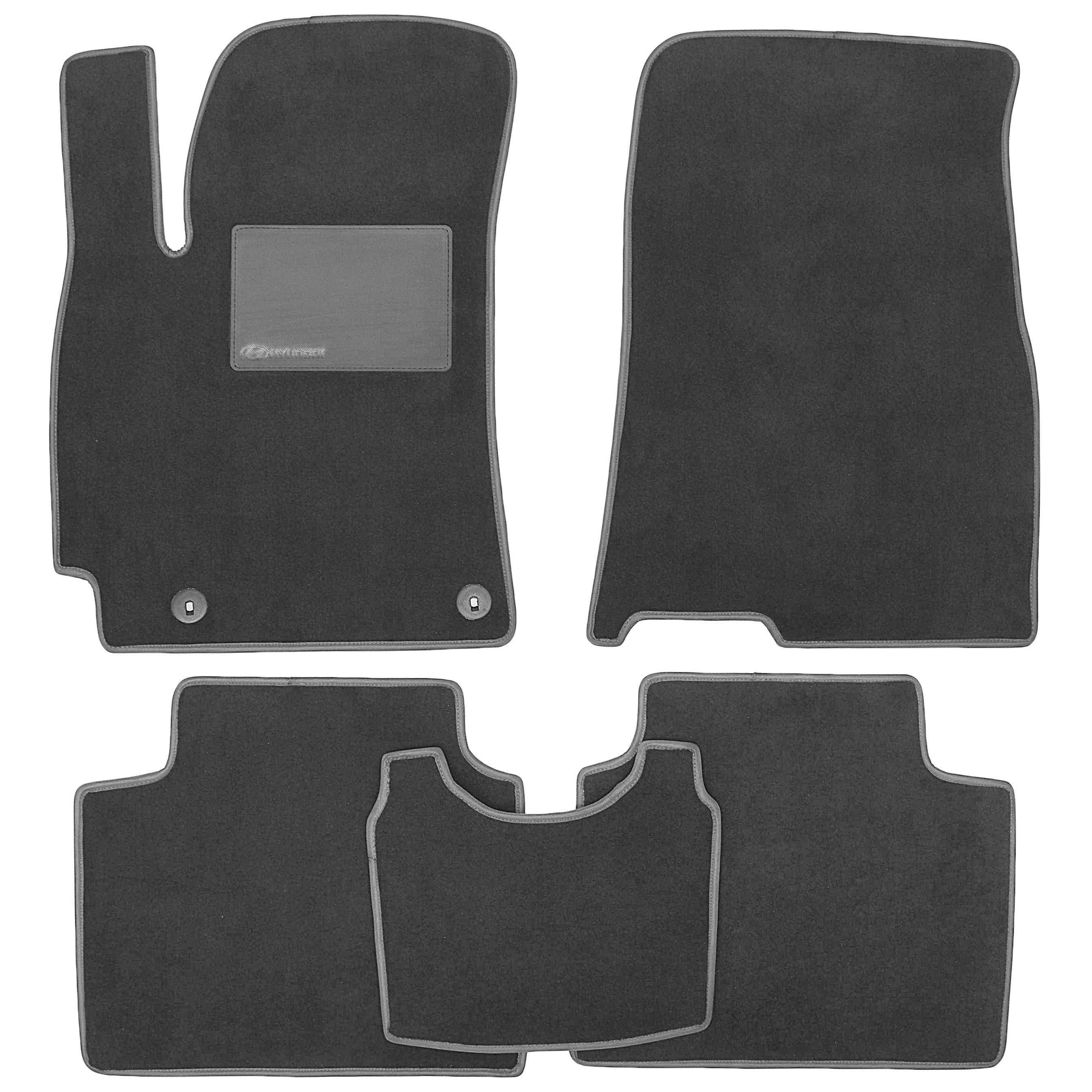 Коврики Optimal в салон для Hyundai Elantra CN7 2021 текстильные Серый