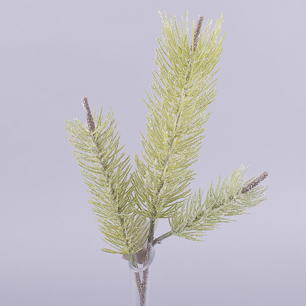 Ветка Ели тройная пастель Зеленый (3279-1)