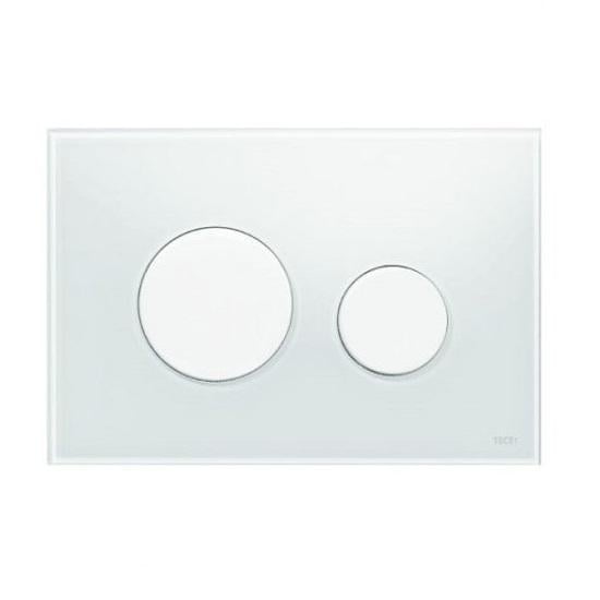 Панель смыва для унитаза Teceloop двойное стекло Белый (9240650)