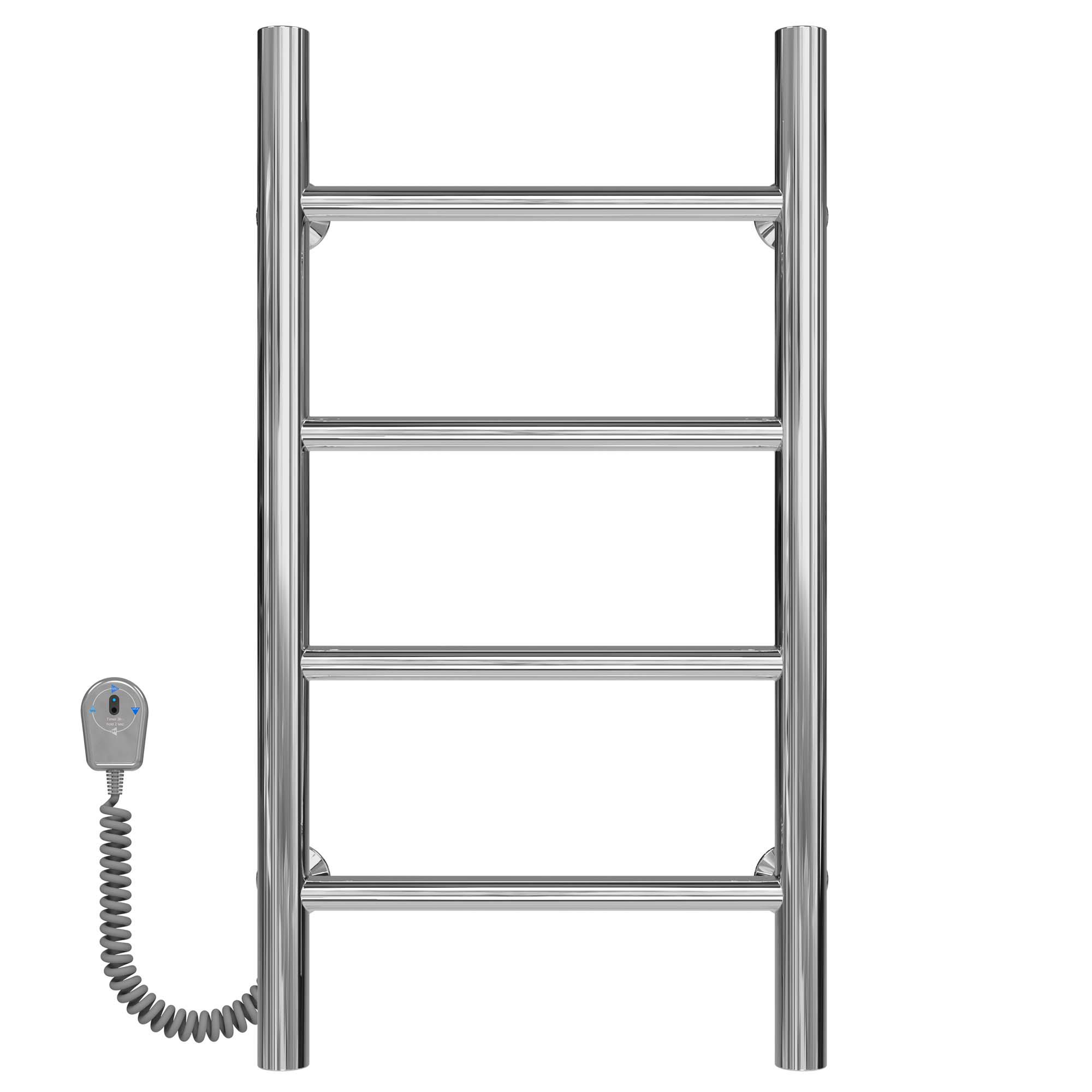 Полотенцесушитель электрический Deffi Орион П4 EF16 левое подключение нержавеющая сталь 400х600 мм Хром (C.OR.60.40.4.ECL5)