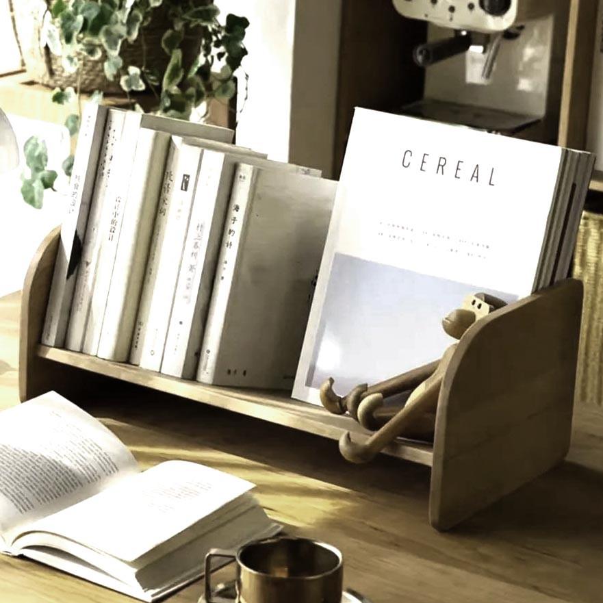 Полка книжная настольная из дерева Триолия Палисандр (КПА-003802)