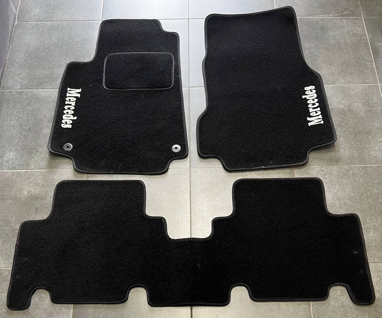 Коврики автомобильные ворсовые в салон для Mercedes A-class W 168 1997-2004 5 шт. Черный