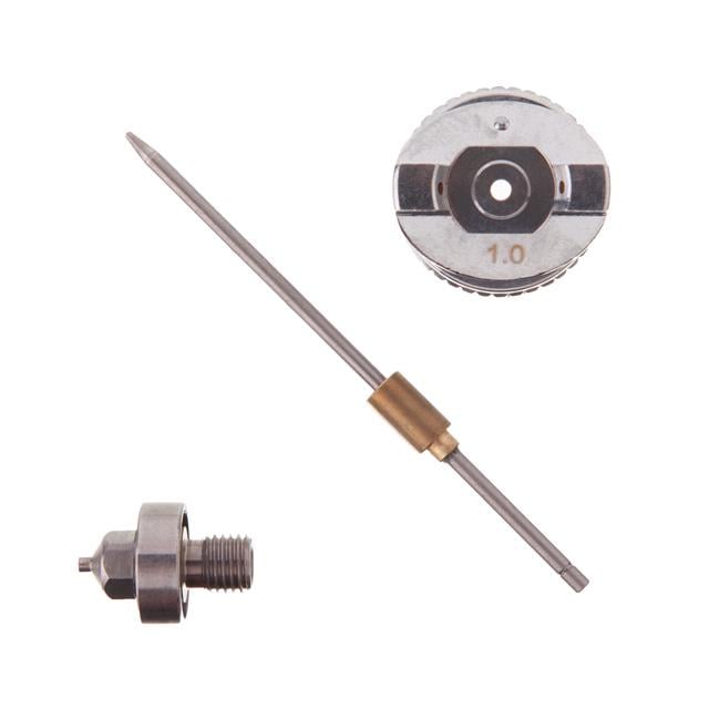 Комплект форсунки Intertool 1,0 мм для краскопульта LVMP mini PT-0129 дюза/воздушная головка/игла (PT-2108)